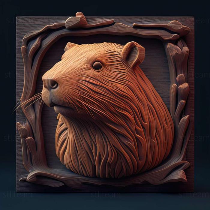 3D model Capybara (STL)